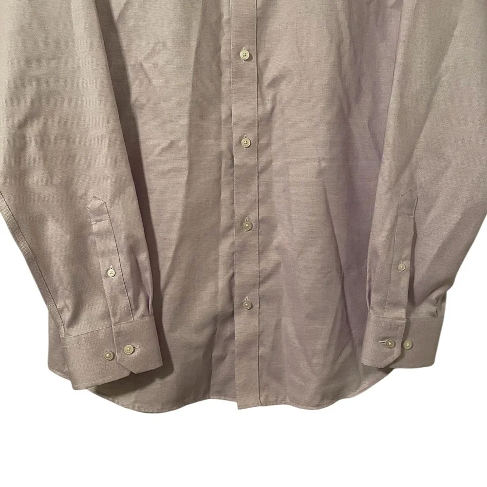 Banana Republic Men’s Purple‎ Non-Iron Slim Fit Button Up Collard Shirt Size L